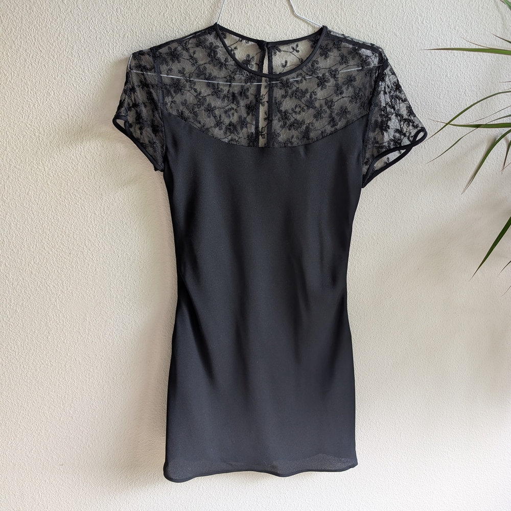 Elegant Black Lace Dress